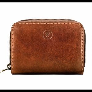 NWT Maxwell Scott Wallet -Forino Classic Tan